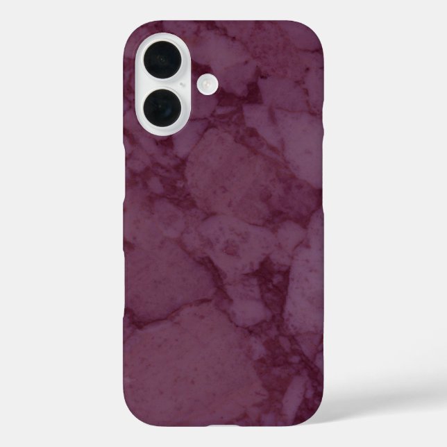 Funda iPhone 16 Mármol rosa oscuro (Reverso )