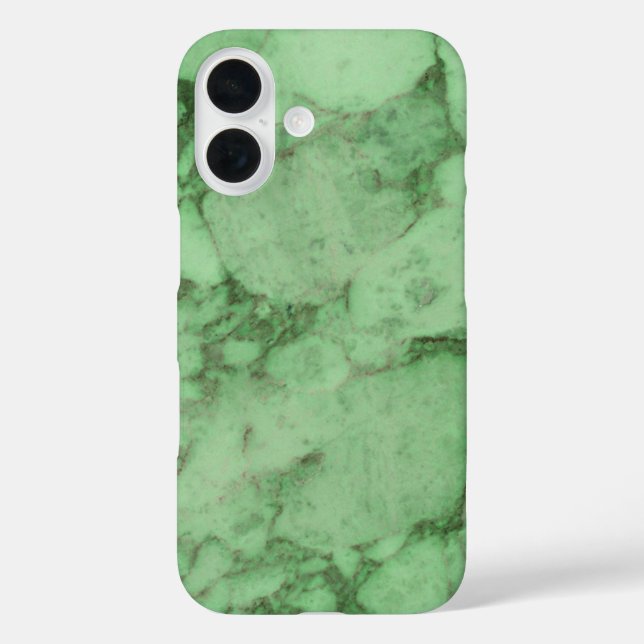 Funda iPhone 16 Mármol verde (Reverso )