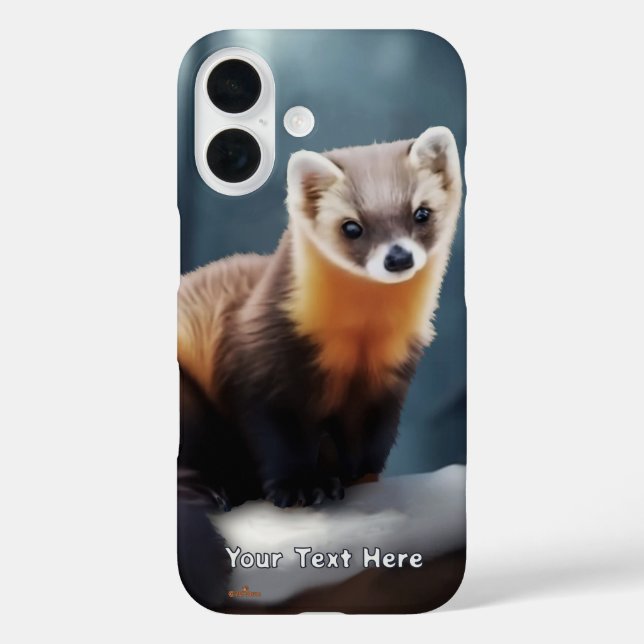 Funda iPhone 16 Marta americana de pino (Reverso )