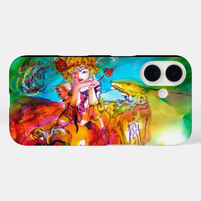 Funda iPhone 16 Máscara de carnaval de MIRANDOLINA / Veneciana (Reverso (Horizontal))