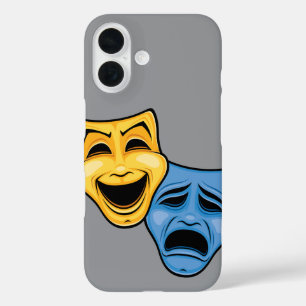 Funda iPhone 16 Máscaras Teatrales Clásicas de Comedia y Tragedia