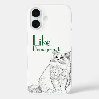 Funda iPhone 16 Mascota personalizado Estuche de teléfono usando f