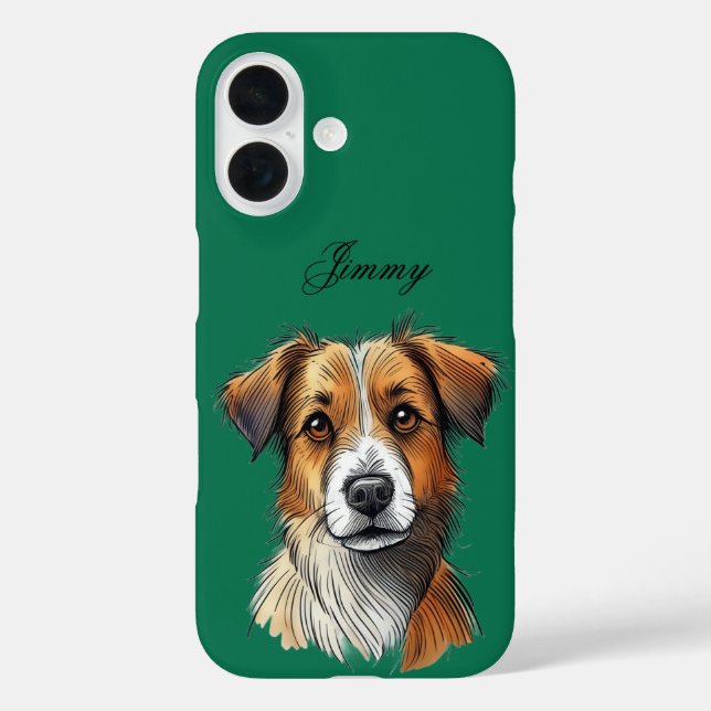 Funda iPhone 16 Mascota tema Funda-maleta para iPhone Mate (Reverso )