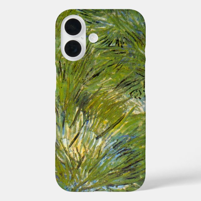 Funda iPhone 16 Matas de hierba de Vincent van Gogh (Reverso )