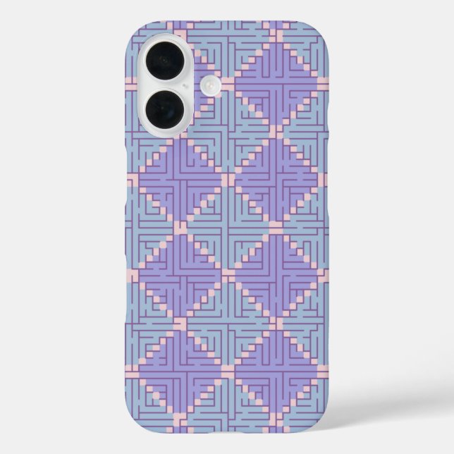 Funda iPhone 16 Maze Patchwork (Reverso )