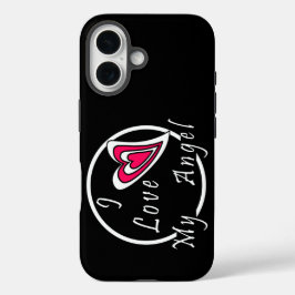 Funda iPhone 16 Me encanta mi ángel