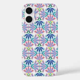 Funda iPhone 16 Media caída de la serie floral retro