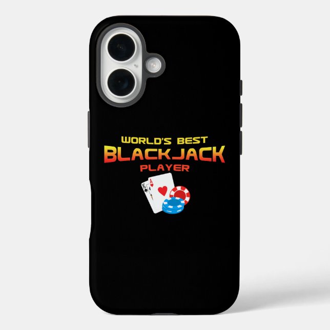 Funda iPhone 16 Mejor jugador de Blackjack (Reverso )