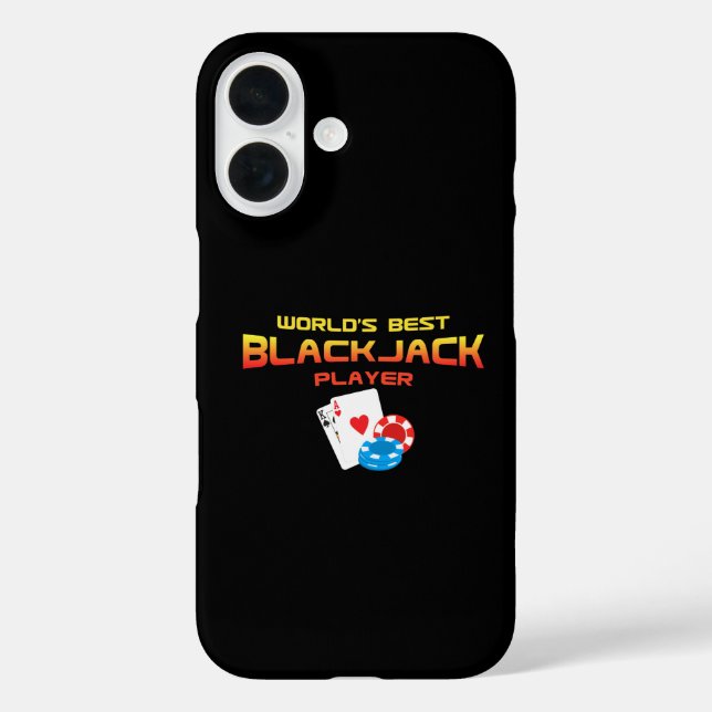 Funda iPhone 16 Mejor jugador de Blackjack (Reverso )
