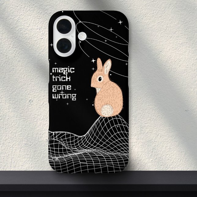 Funda iPhone 16 Meme de Peach Magic Trick Bunny Rabbit (Subido por el creador)