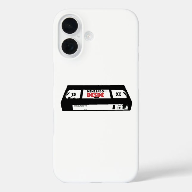 Funda iPhone 16 Memeando desde 199X Mes de la herencia hispana ret (Reverso )
