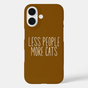 Funda iPhone 16 Menos Gente Más Gatos