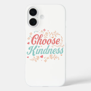 Funda iPhone 16 Mensaje Inspirador Rosa Pastel y Turquesa
