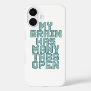 Funda iPhone 16 Mente Agobiada y Ocupada Relacionable