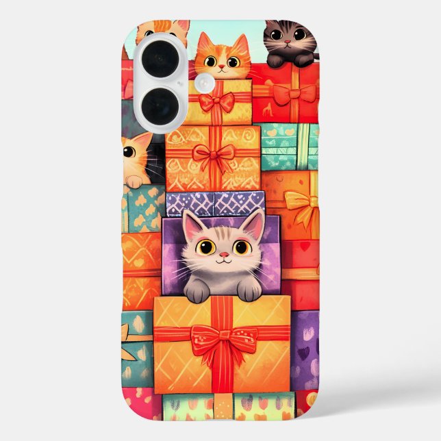 Funda iPhone 16 Meow Gift Birthday Tower (Reverso )