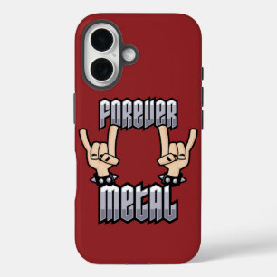 Funda iPhone 16 Metal Forever Cuernos de Diablo de Heavy Metal Señ