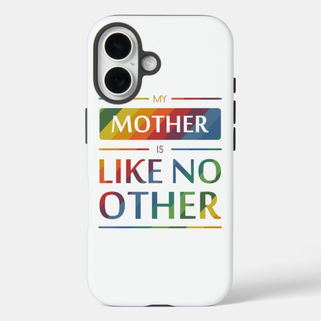 Funda iPhone 16 Mi madre no es como ningún otro (Reverso )
