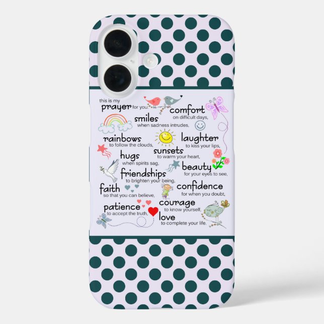 Funda iPhone 16 Mi Oración Por Ti (Reverso )