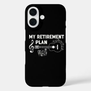 Funda iPhone 16 Mi Plan de Jubilación Guitarra Divertida Músicos