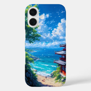 Funda iPhone 16 Midori to Umi no Michi 