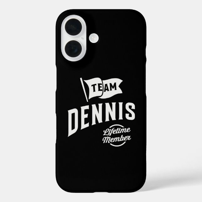 Funda iPhone 16 Miembro del equipo Dennis Lifetime (Reverso )