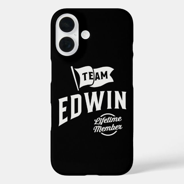 Funda iPhone 16 Miembro del equipo Edwin Lifetime (Reverso )