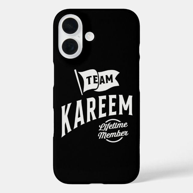 Funda iPhone 16 Miembro del equipo Kareem Lifetime (Reverso )