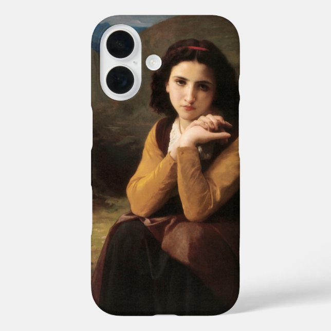 Funda iPhone 16 Mignon Innocence of Adolescent Chica, Bouguereau (Reverso )