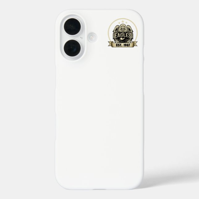 Funda iPhone 16 Minimalist Retro Style Checkerboard Dots iPhone 16 (Reverso )