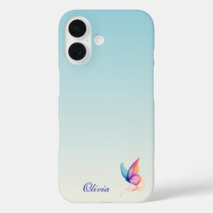 Funda iPhone 16 Minimalista de bleu personalizado