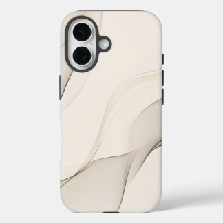 Funda iPhone 16 Minimalista | Esbozo Delicado de Hojas y Sucursale