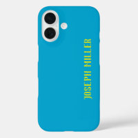 Minimalista personalizado, elegante azul y amarill