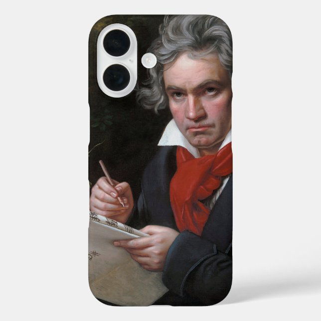 Funda iPhone 16 Missa Solemnis: Música clásica de Ludwig Beethoven (Reverso )