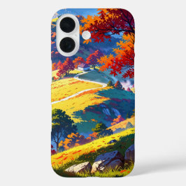 Funda iPhone 16 Misty Autumn Hills