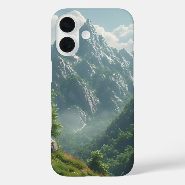 Funda iPhone 16 Misty Mountain Majesty (Reverso )