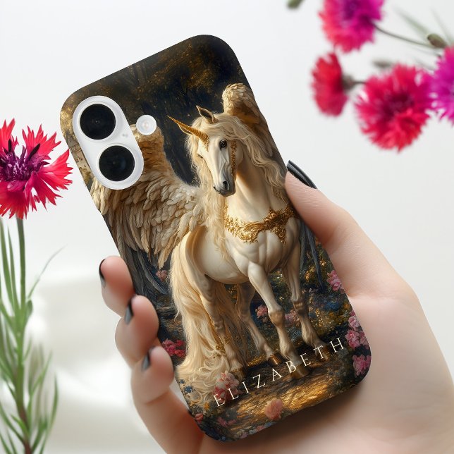 Funda iPhone 16 Mitología griega del Pegasus vintage (Subido por el creador)