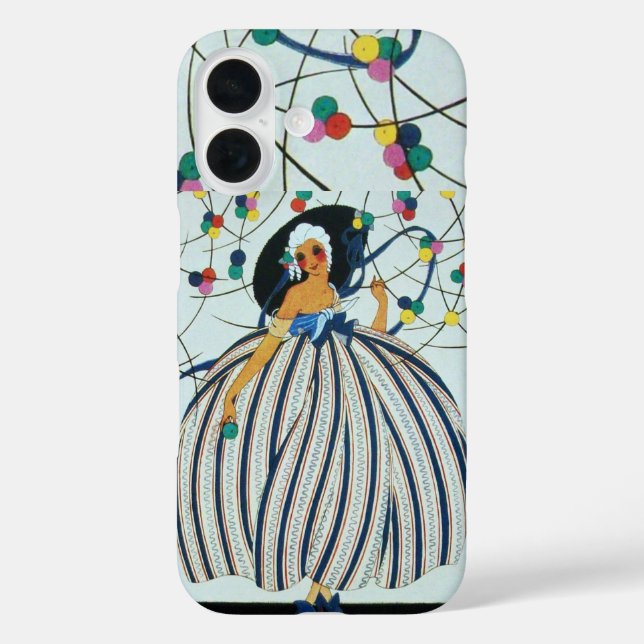 Funda iPhone 16 Moda de belleza juvenil CHICA Art Deco (Reverso )