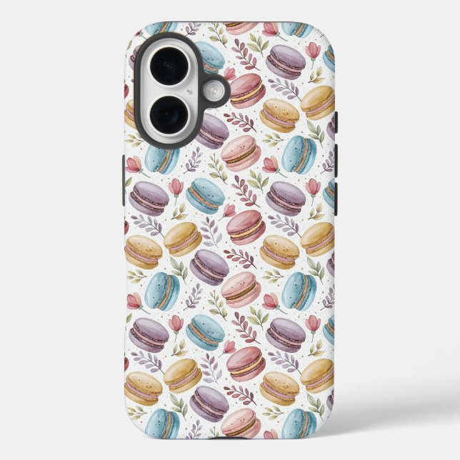 Funda iPhone 16 Modern Fun Sweet Macaroons (Reverso )