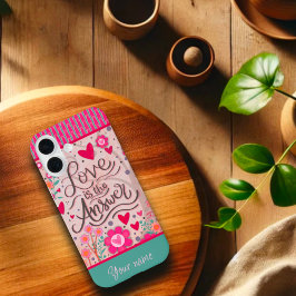 Funda iPhone 16 Moderna moda Cita de amor Nombre de Inespiritualid