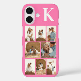 Funda iPhone 16 Moderno 8 Foto Rosa