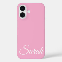 Funda iPhone 16 Moderno y elegante nombre personalizado clásico cl