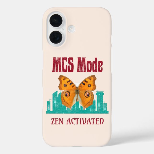 Funda iPhone 16 Modo MCS de sensibilización sobre sensibilidad quí (Reverso )