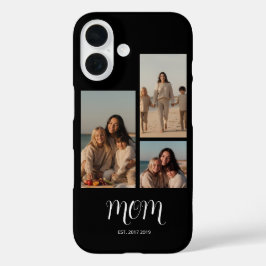 Funda iPhone 16 Mom Established Graceful Script Black 3 Photo