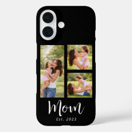 Funda iPhone 16 Mom Established Modern Script Black 3 Photo