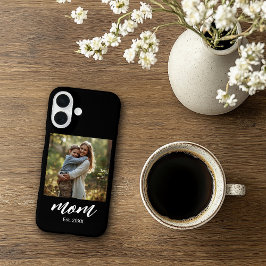 Funda iPhone 16 Mom Established Photo Mother's Day