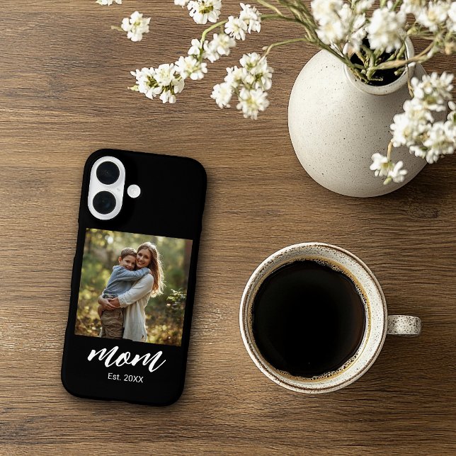 Funda iPhone 16 Mom Established Photo Mother's Day (Subido por el creador)