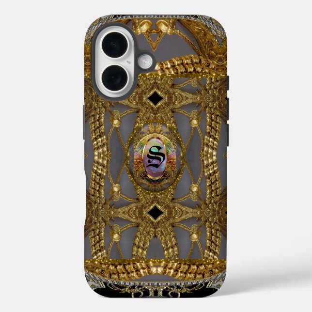 Funda iPhone 16 Monograma de Ava Rue Gayla (Reverso )