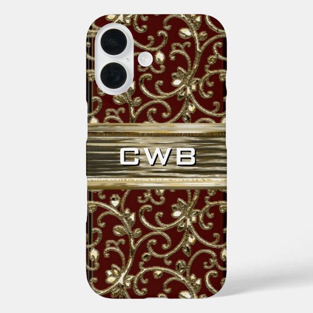 Funda iPhone 16 Monograma de Banter Lorounrd (Reverso )