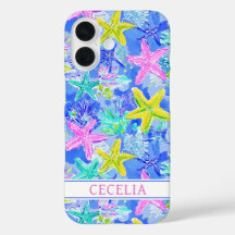 Monograma de Estrella de Mar Acuarela