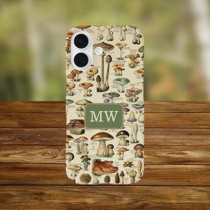Funda iPhone 16 Monograma de Personalizado de hongos ventilado